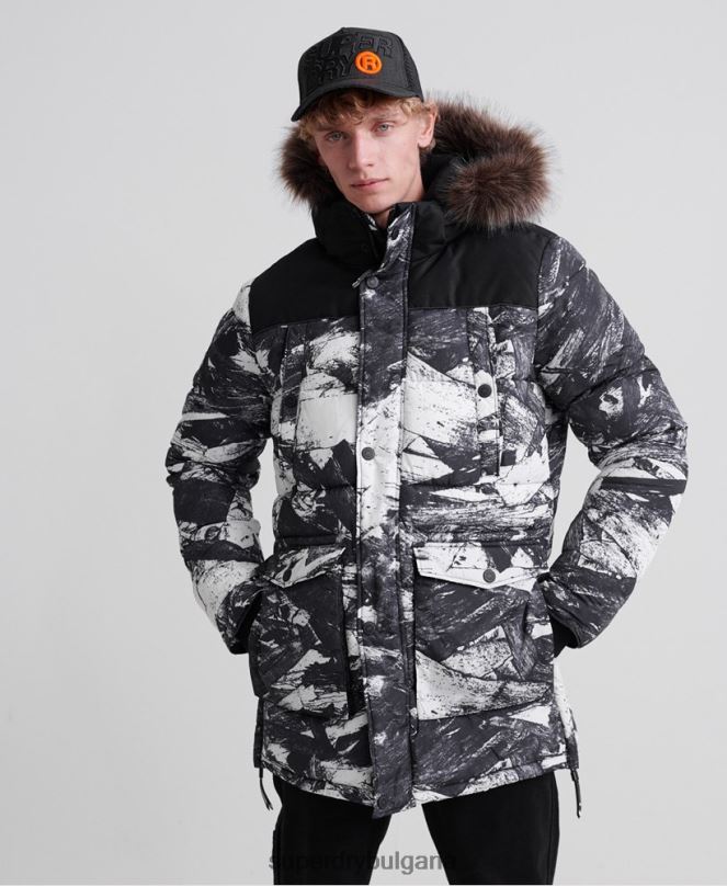 Superdry облекло N00H4717 сиво мъже sd explorer яке парка