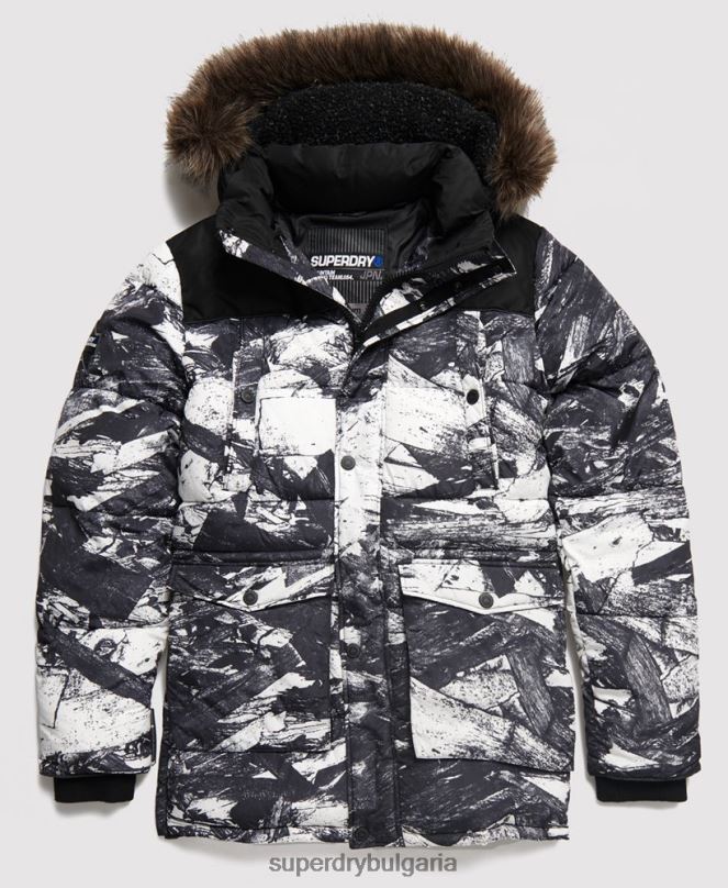 Superdry облекло N00H4717 сиво мъже sd explorer яке парка