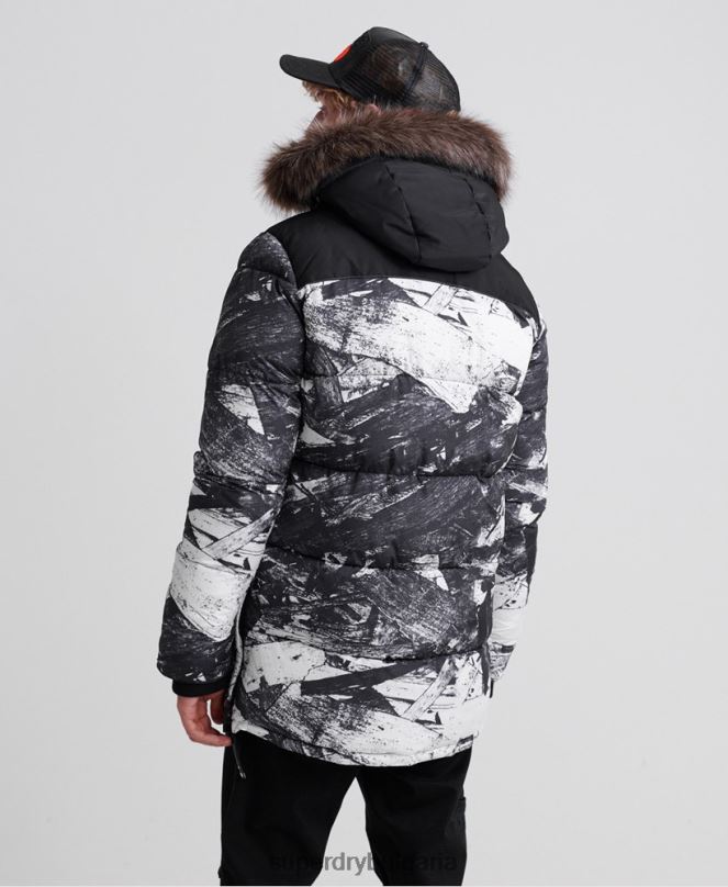 Superdry облекло N00H4717 сиво мъже sd explorer яке парка