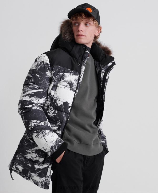 Superdry облекло N00H4717 сиво мъже sd explorer яке парка