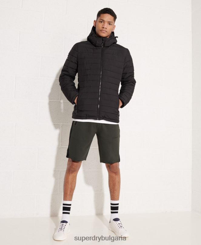 Superdry облекло N00H4729 черен мъже яке fuji с качулка