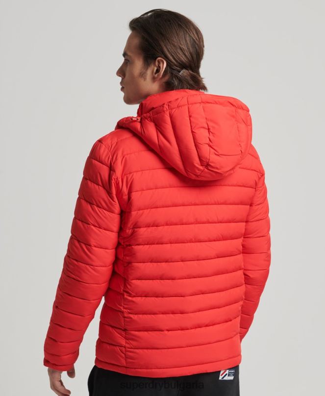 Superdry облекло N00H4730 червен мъже яке fuji с качулка