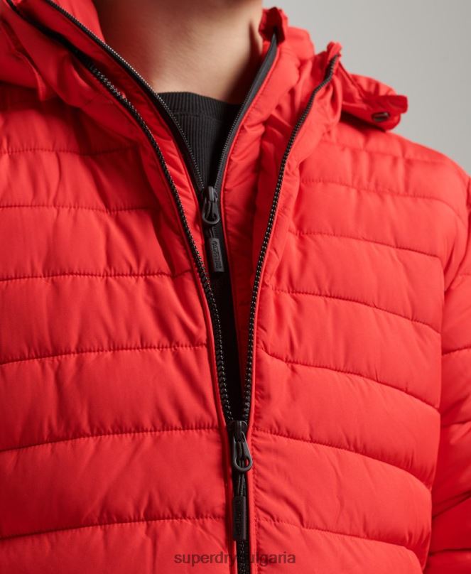 Superdry облекло N00H4730 червен мъже яке fuji с качулка