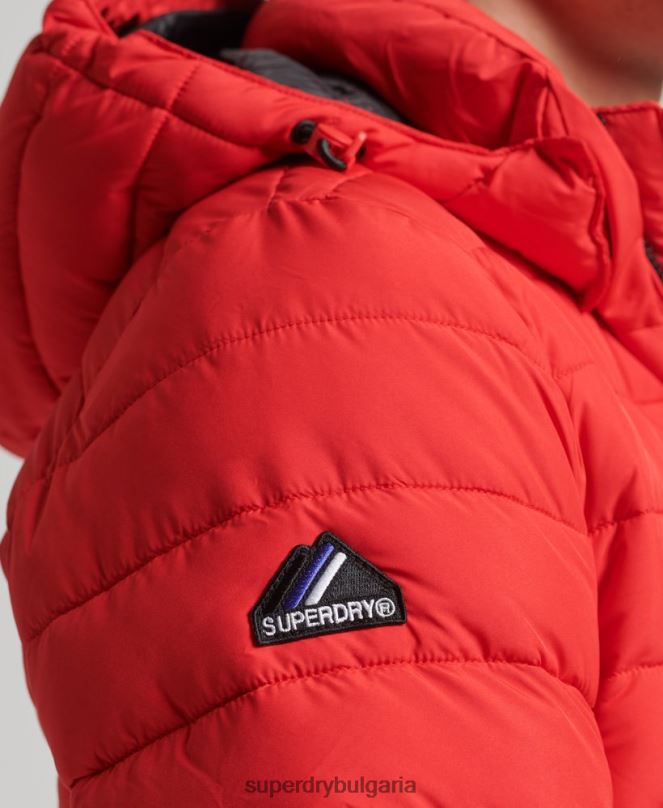 Superdry облекло N00H4730 червен мъже яке fuji с качулка