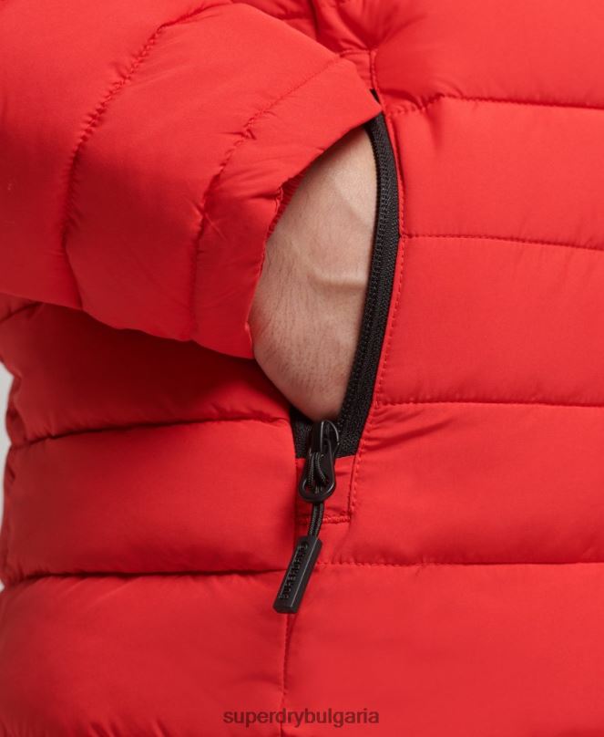 Superdry облекло N00H4730 червен мъже яке fuji с качулка