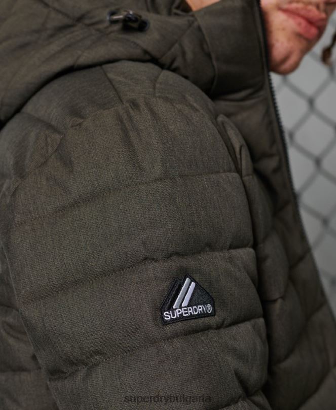 Superdry облекло N00H4731 тъмно сив мъже яке fuji с качулка