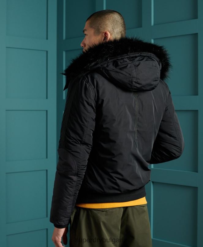 Superdry облекло N00H4732 черен мъже спасително бомбардировъчно яке chinook