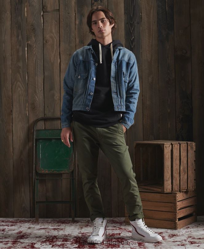 Superdry облекло N00H4733 син мъже ограничено издание сухо японско работническо яке