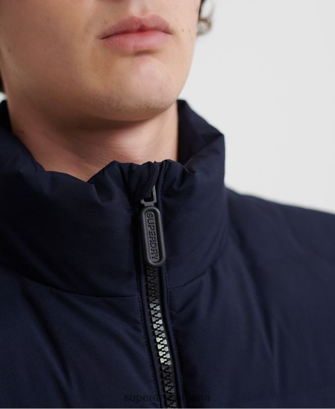 Superdry облекло N00H4735 военноморски флот мъже върховно яке с юрган с радар