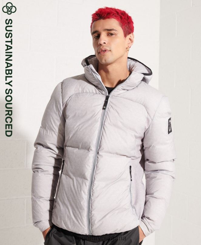 Superdry облекло N00H4740 светло сив мъже експедиционно пухено яке sd-ветровка