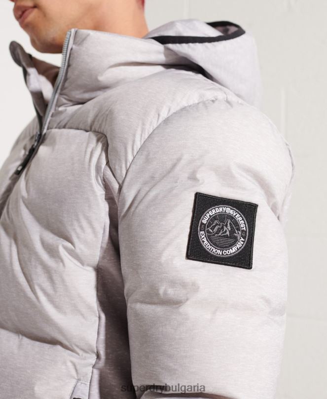 Superdry облекло N00H4740 светло сив мъже експедиционно пухено яке sd-ветровка