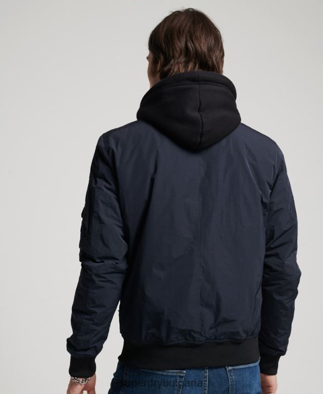Superdry облекло N00H4741 военноморски флот мъже военно бомбено яке