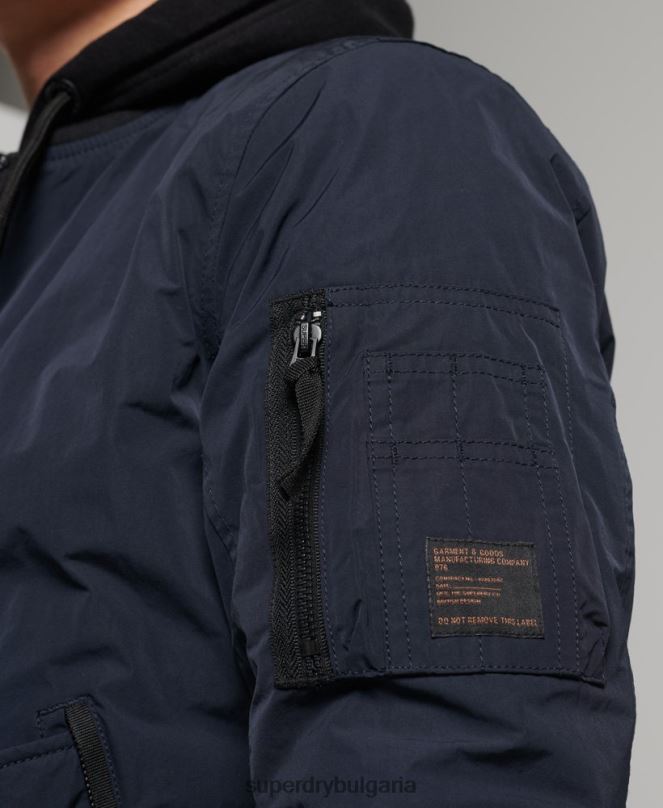 Superdry облекло N00H4741 военноморски флот мъже военно бомбено яке