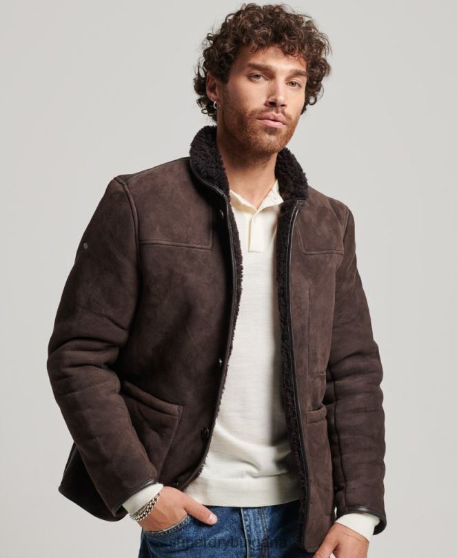 Superdry облекло N00H4743 кафяво мъже палубно яке