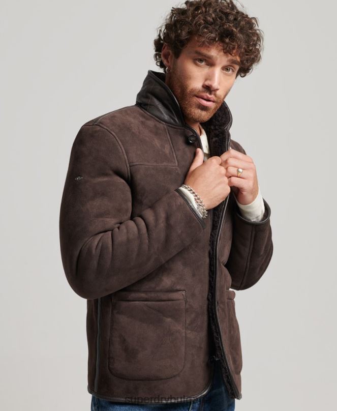 Superdry облекло N00H4743 кафяво мъже палубно яке