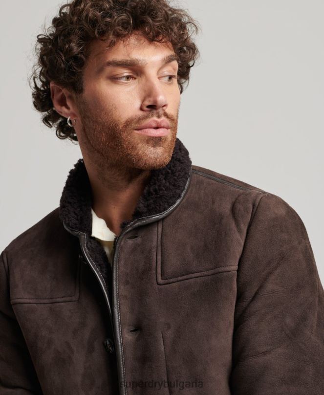 Superdry облекло N00H4743 кафяво мъже палубно яке