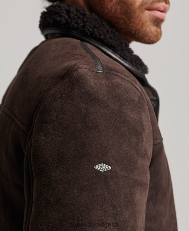 Superdry облекло N00H4743 кафяво мъже палубно яке