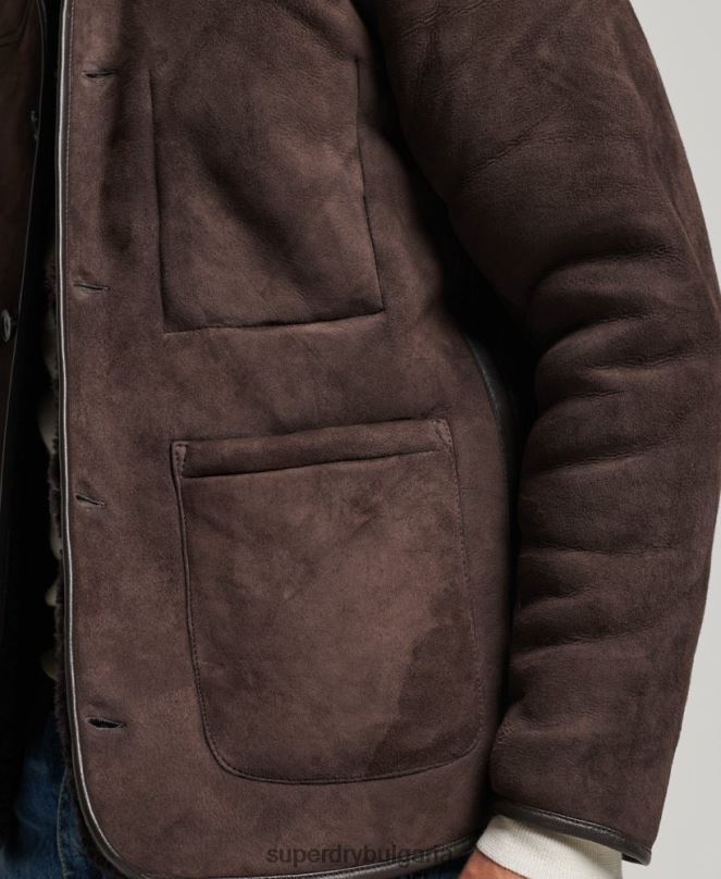 Superdry облекло N00H4743 кафяво мъже палубно яке