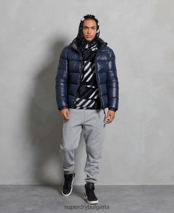 Superdry облекло N00H4746 военноморски флот мъже луксозно алпийско пухено яке