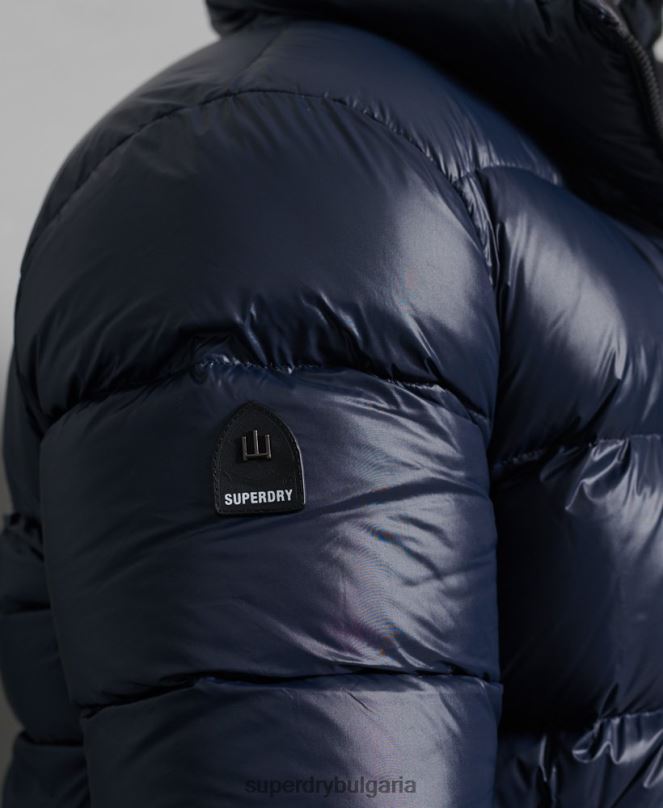 Superdry облекло N00H4746 военноморски флот мъже луксозно алпийско пухено яке