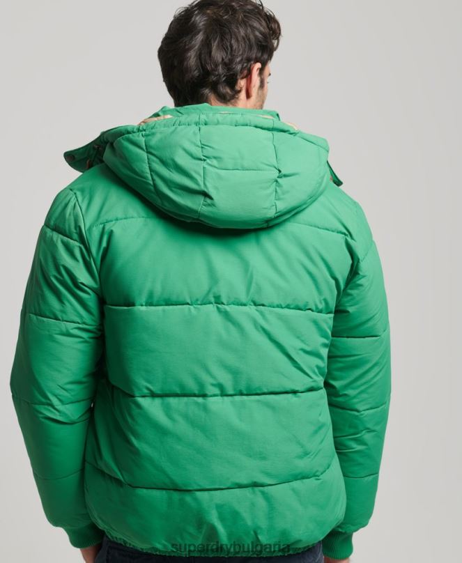 Superdry облекло N00H4750 зелено мъже планинско пухено яке