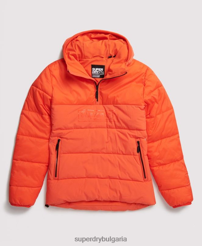 Superdry облекло N00H4755 оранжево мъже подплатено ежедневно яке