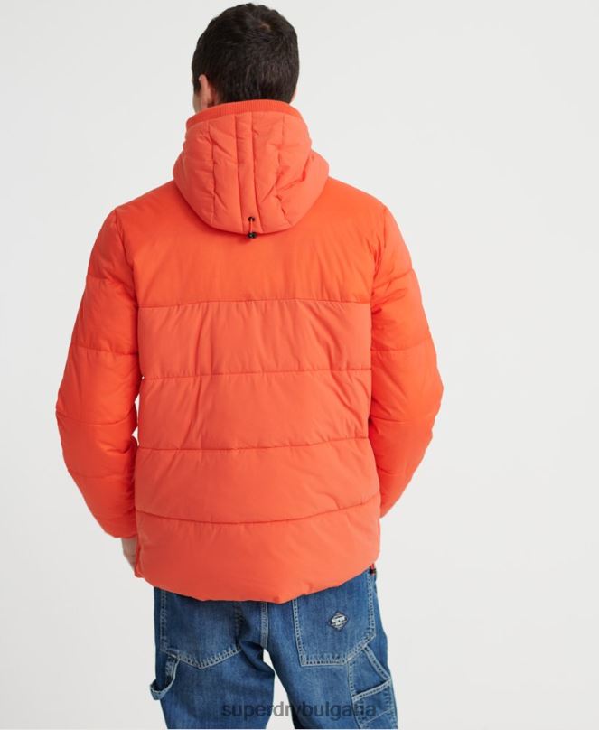 Superdry облекло N00H4755 оранжево мъже подплатено ежедневно яке