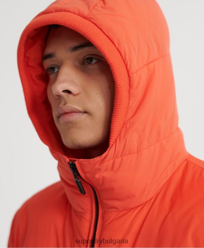 Superdry облекло N00H4755 оранжево мъже подплатено ежедневно яке