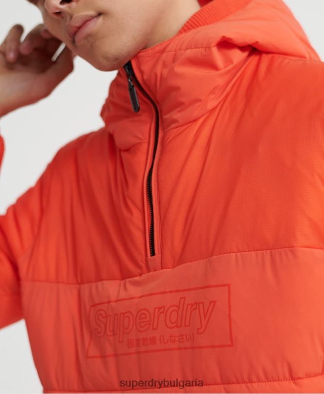 Superdry облекло N00H4755 оранжево мъже подплатено ежедневно яке
