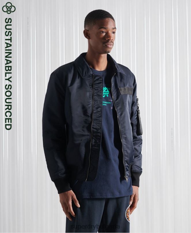 Superdry облекло N00H4757 военноморски флот мъже енергийно бомбър яке ma2