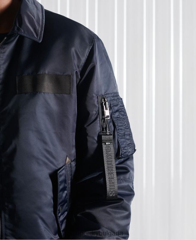 Superdry облекло N00H4757 военноморски флот мъже енергийно бомбър яке ma2