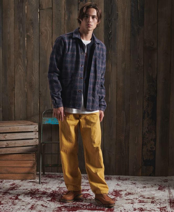 Superdry облекло N00H4761 син мъже ограничено издание сухо вълнено яке