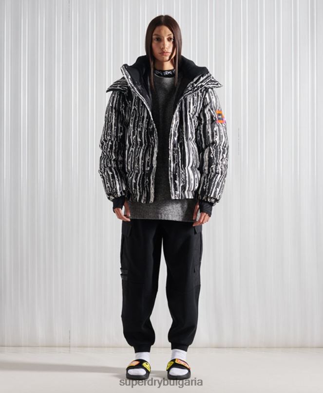 Superdry облекло N00H4762 черен мъже ограничено издание sdx пухено жакардово яке