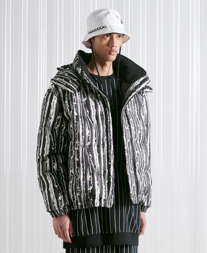 Superdry облекло N00H4762 черен мъже ограничено издание sdx пухено жакардово яке