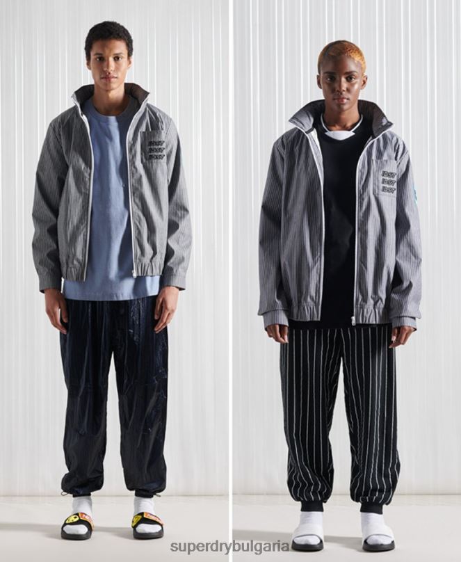 Superdry облекло N00H4767 син мъже ограничено издание sdx яке от шамбре райе