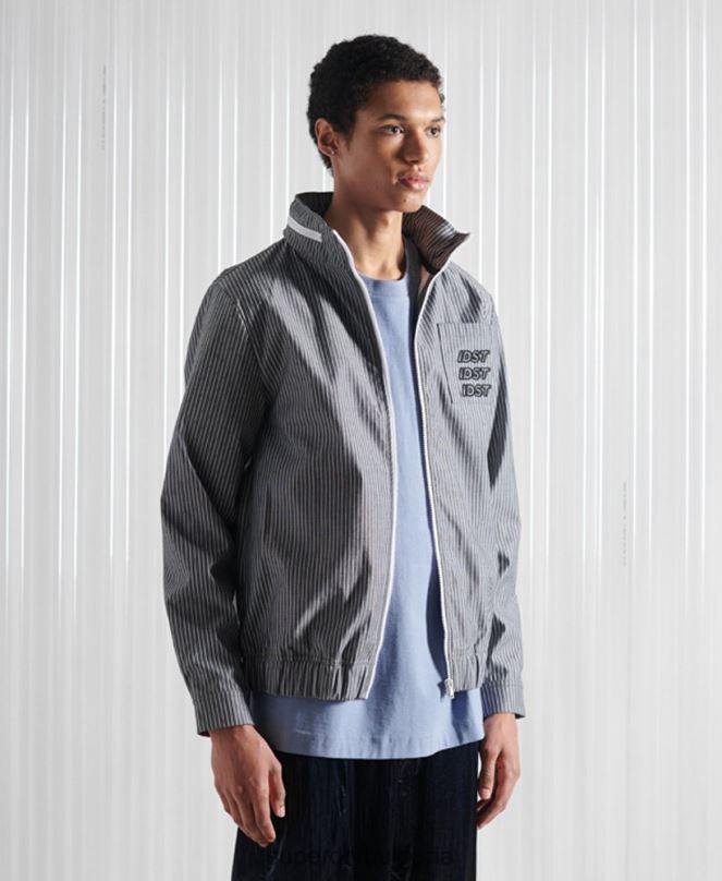 Superdry облекло N00H4767 син мъже ограничено издание sdx яке от шамбре райе