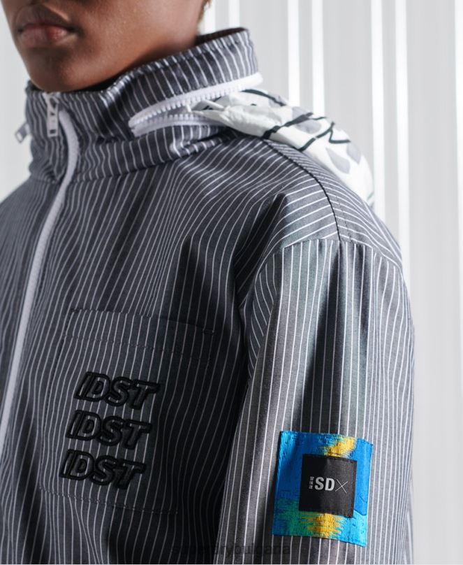 Superdry облекло N00H4767 син мъже ограничено издание sdx яке от шамбре райе