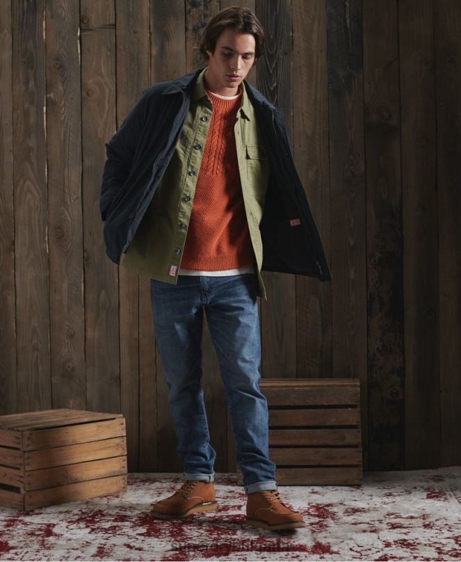 Superdry облекло N00H4768 военноморски флот мъже лимитирано издание сухо яке