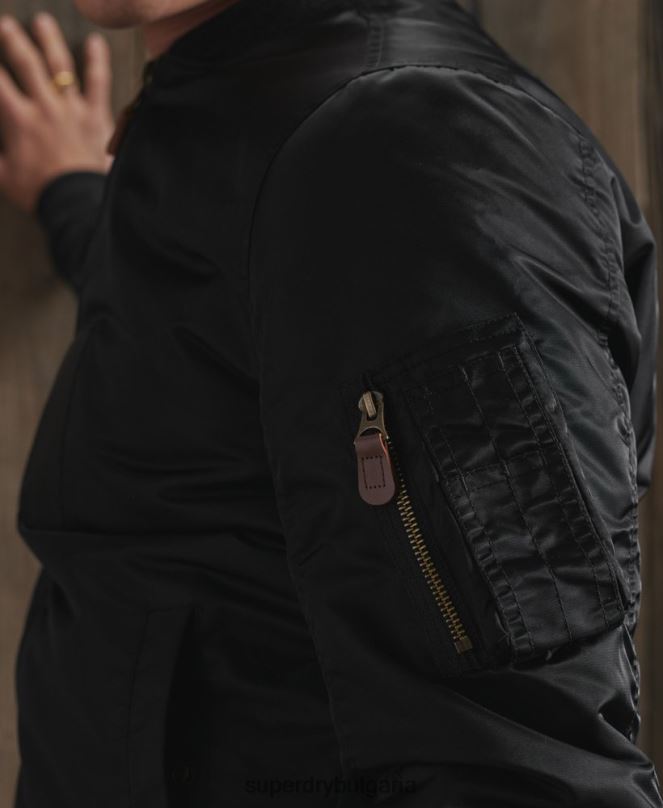 Superdry облекло N00H4770 черен мъже ограничено издание сухо обръщащо яке