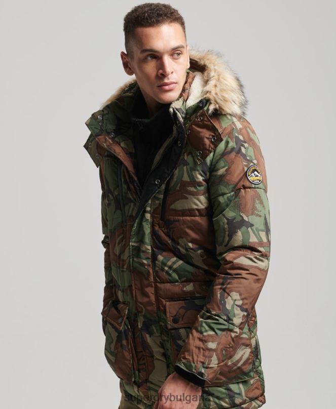 Superdry облекло N00H4775 зелено мъже яке sd expedition парка