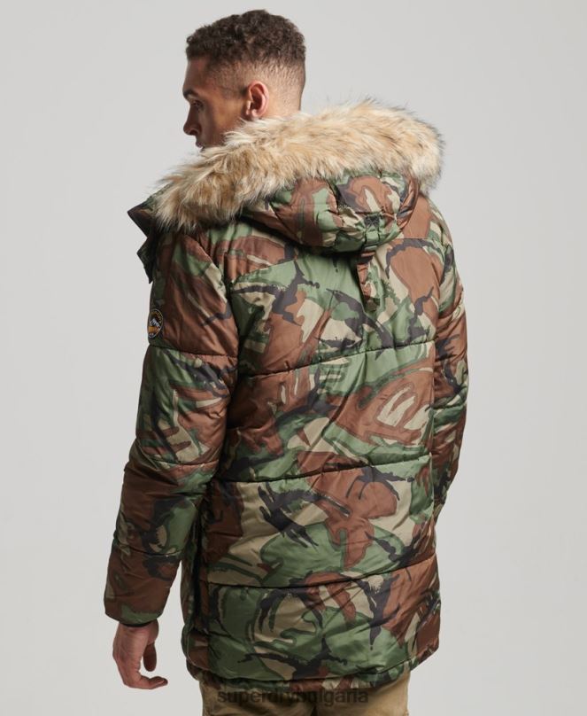 Superdry облекло N00H4775 зелено мъже яке sd expedition парка