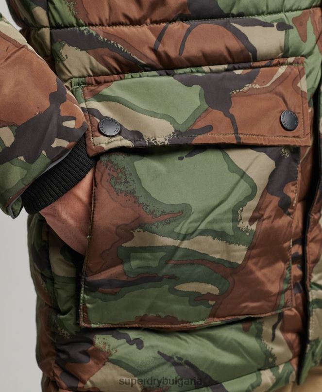 Superdry облекло N00H4775 зелено мъже яке sd expedition парка