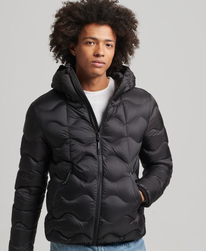 Superdry облекло N00H4778 черен мъже xpd пухено яке