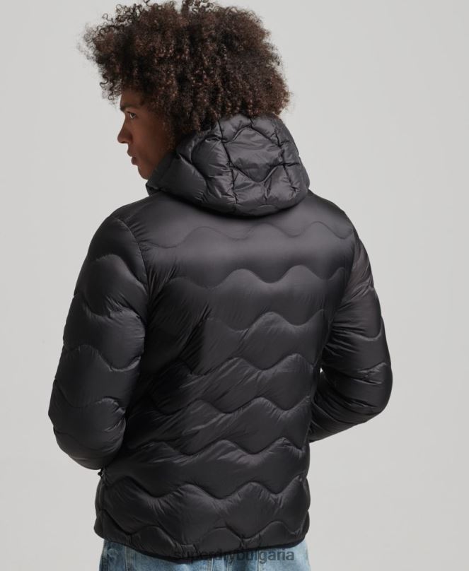 Superdry облекло N00H4778 черен мъже xpd пухено яке