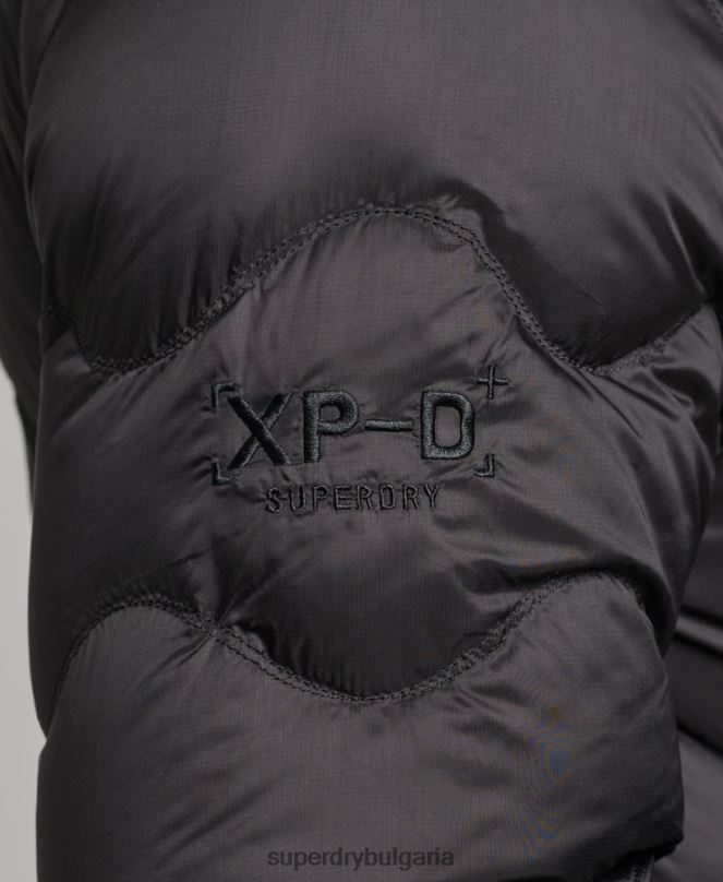 Superdry облекло N00H4778 черен мъже xpd пухено яке