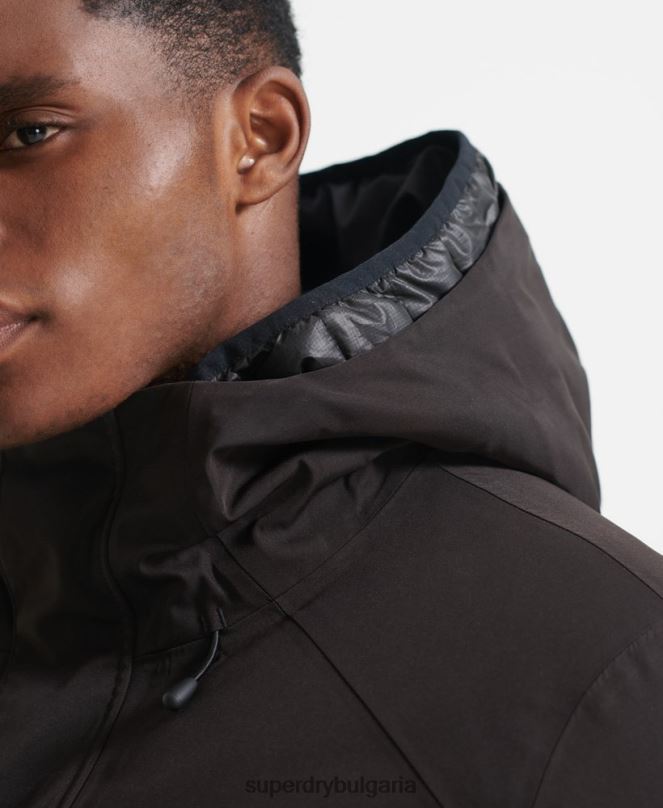Superdry облекло N00H4779 черен мъже алпийско професионално яке