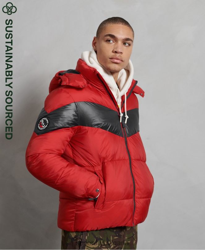 Superdry облекло N00H4789 червен мъже stratus подплатено яке