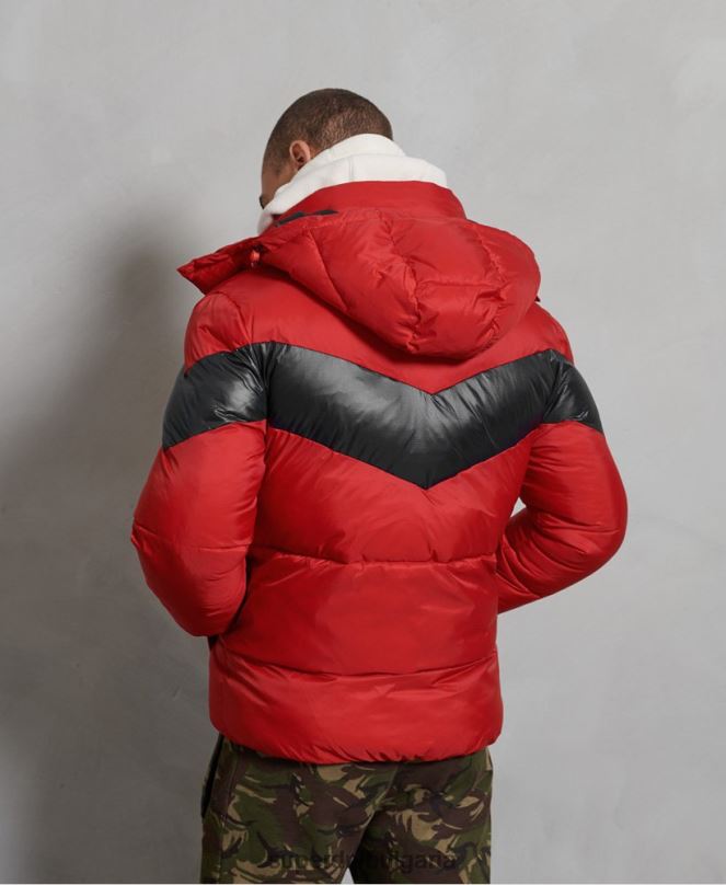 Superdry облекло N00H4789 червен мъже stratus подплатено яке