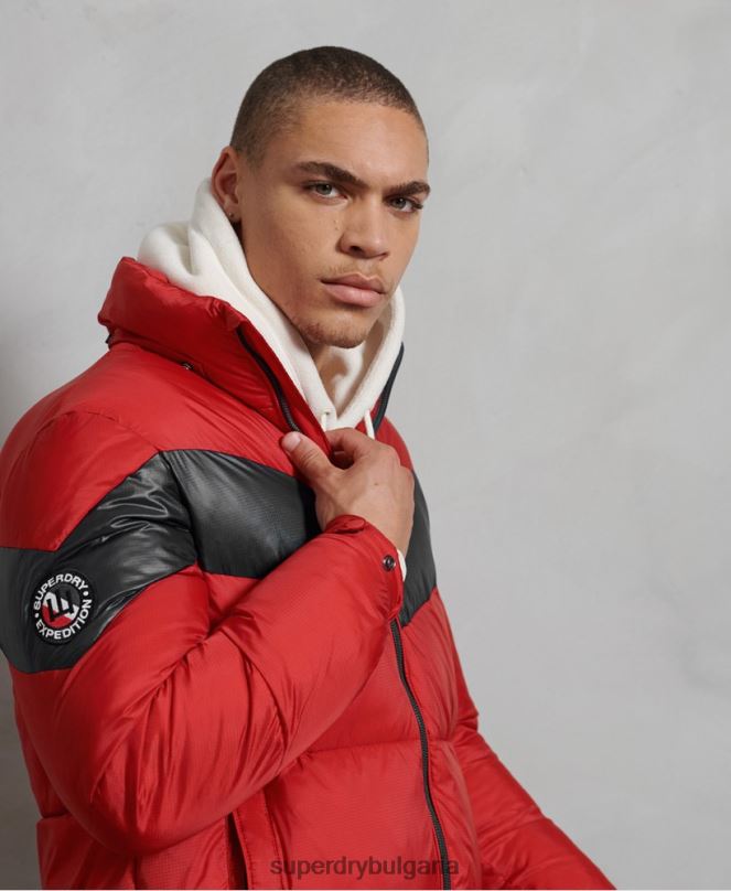 Superdry облекло N00H4789 червен мъже stratus подплатено яке