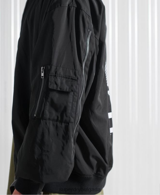 Superdry облекло N00H4790 черен мъже ограничено издание sdx бъдеще ma1 яке